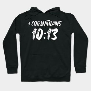 1 Corinthians 10:13 Bible Verse Text Hoodie